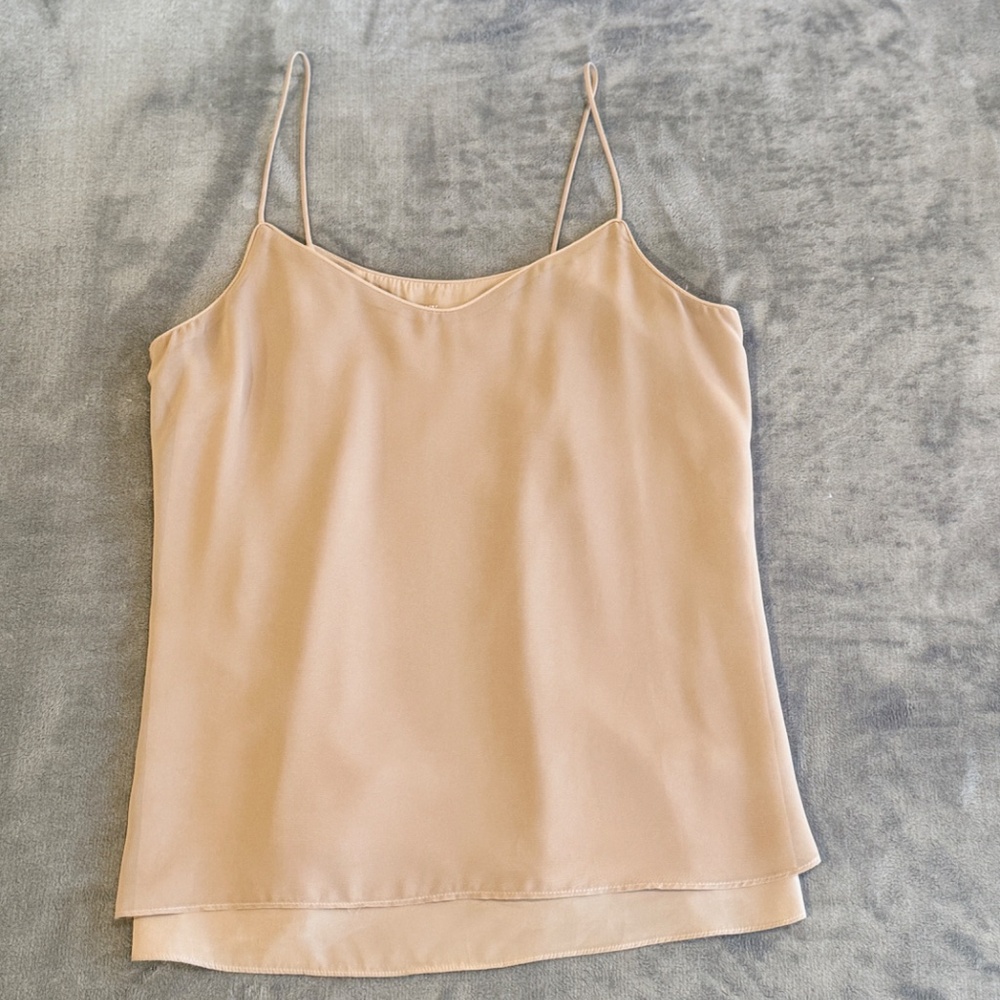 New York & Company Beige Double Layered Camisole Top, Size XS